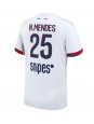 Billige Paris Saint-Germain Nuno Mendes #25 Bortedrakt 2025-26 Kortermet